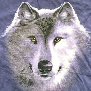 The Mountain Long Sleeve Wolf Tie Tye Shirt XXL
